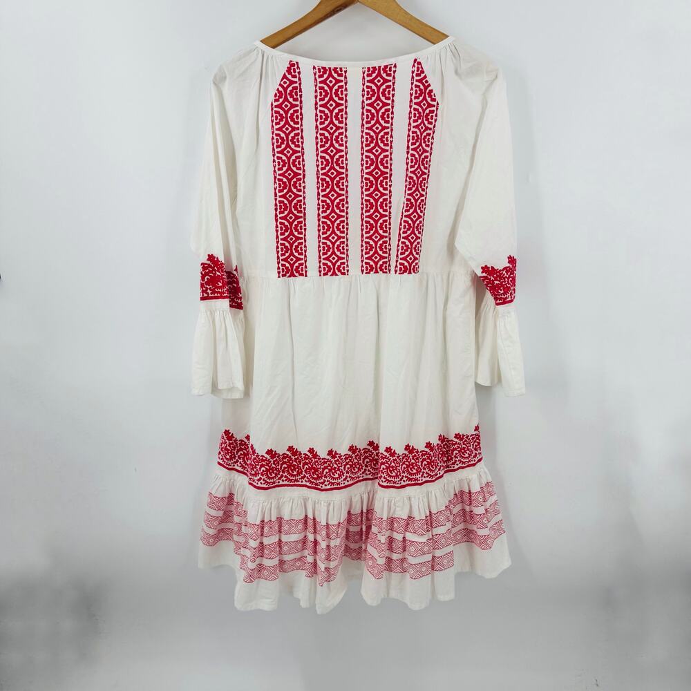 Roller Rabbit White and Red Midi Dress - Picture 3 of 10